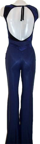 Catsuit de las franja atras