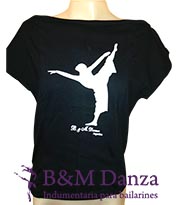 Remera de danza estampada