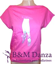 Remera de danza estampada